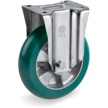 TR-Roll polyurethane fixed castor Ø200×50 mm