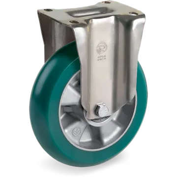 TR-Roll polyurethane fixed castor Ø125×40 mm