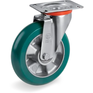 Rueda giratoria de poliuretano TR-Roll Ø125×40 mm