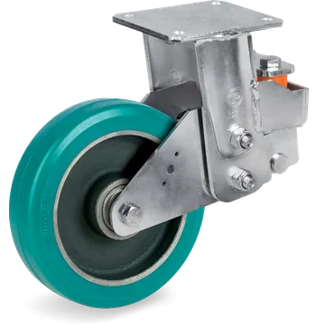 TR-Roll polyurethane fixed castor Ø200×50 mm