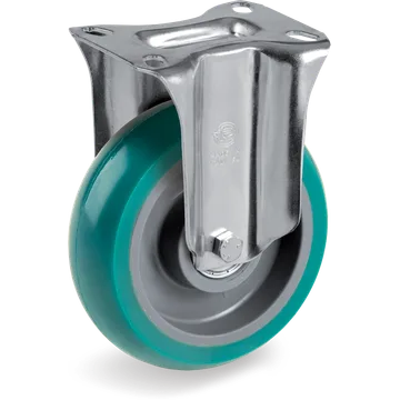 TR-Roll polyurethane fixed castor Ø200×50 mm