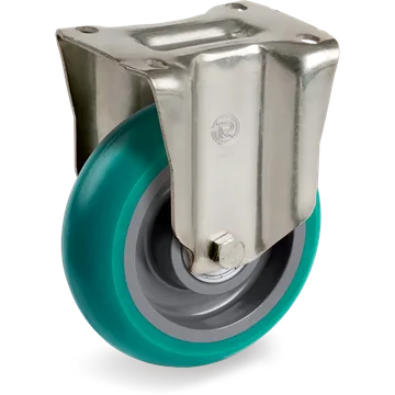 TR-Roll polyurethane fixed castor Ø125×40 mm
