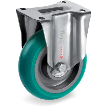 TR-Roll polyurethane fixed castor Ø200×50 mm