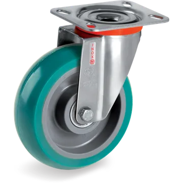 Rueda giratoria de poliuretano TR-Roll Ø125×40 mm