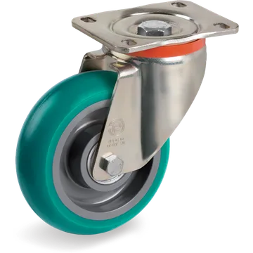 TR-Roll polyurethane swivel castor Ø125×40 mm