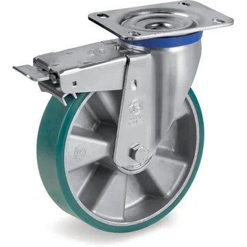 TR-Roll polyurethane swivel castor Ø150×40 mm with brake