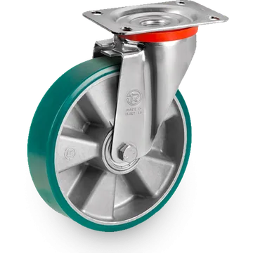 TR-Roll polyurethane swivel castor Ø80×25 mm