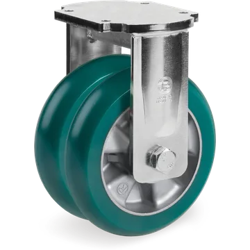 TR-Roll polyurethane fixed castor Ø160 mm