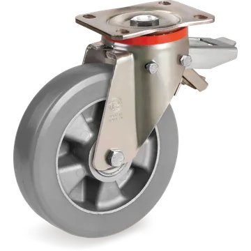 TR-Roll ESD polyurethane swivel castor Ø160×50 mm with brake
