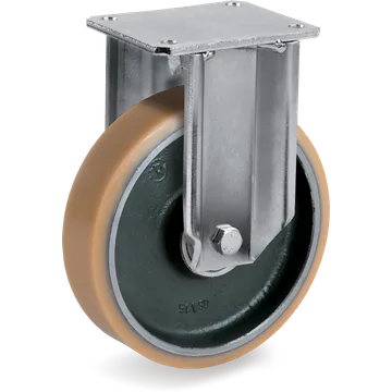 Vulkollan® fixed castor Ø150×40 mm