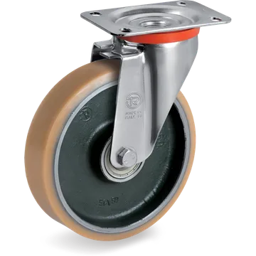 Rueda giratoria de vulkollan® Ø175×40 mm