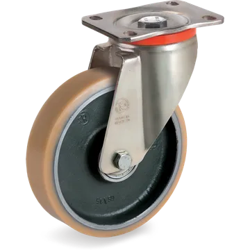 Vulkollan® swivel castor Ø200×50 mm
