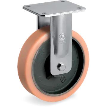 Vulkollan® fixed castor Ø200×50 mm