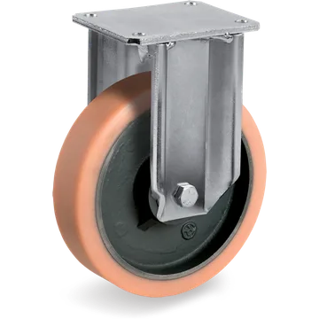 Vulkollan® fixed castor Ø160×50 mm