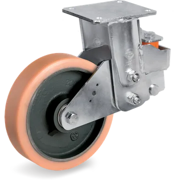 Vulkollan® fixed castor Ø160×50 mm