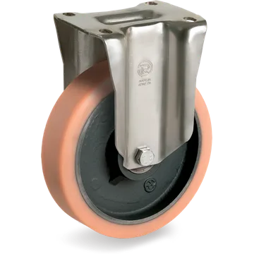 Vulkollan® fixed castor Ø125×50 mm