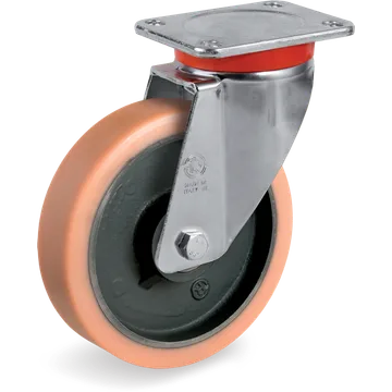 Vulkollan® swivel castor Ø100×38 mm