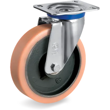 Vulkollan® swivel castor Ø150×50 mm