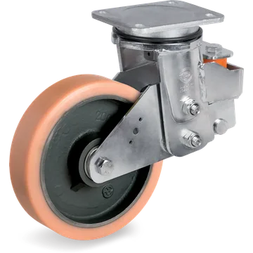 Rueda giratoria de vulkollan® Ø200×50 mm