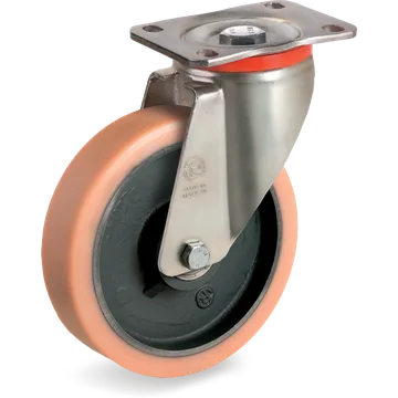 Vulkollan® swivel castor Ø200×50 mm