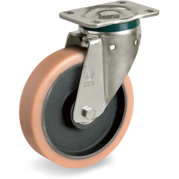 Vulkollan® swivel castor Ø125×50 mm