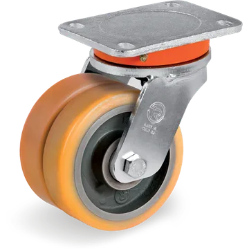 TR polyurethane swivel castor Ø100 mm