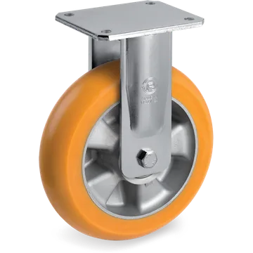 Rueda fija de poliuretano TR Ø125×40 mm