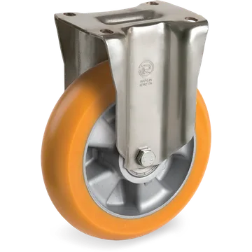 Rueda fija de poliuretano TR Ø125×40 mm