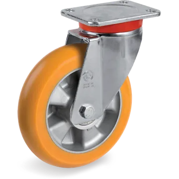 TR polyurethane swivel castor Ø200×50 mm
