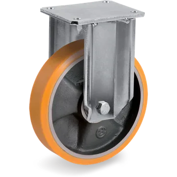 Rueda fija de poliuretano TR Ø150×30 mm