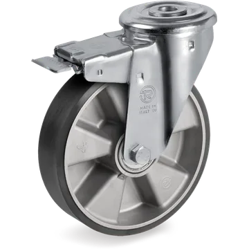TR ESD polyurethane swivel castor Ø100×30 mm with brake