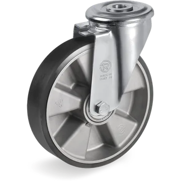 Rueda giratoria de poliuretano TR ESD Ø80×25 mm