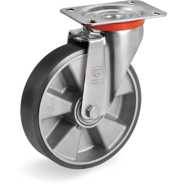 Rueda giratoria de poliuretano TR ESD Ø80×25 mm