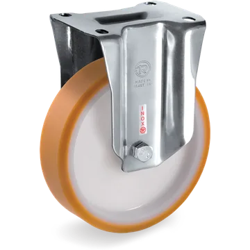 Rueda fija de poliuretano TR Ø125×30 mm