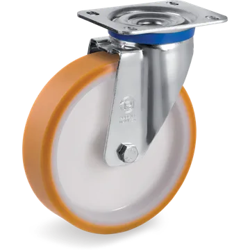 Rueda giratoria de poliuretano TR Ø150×40 mm