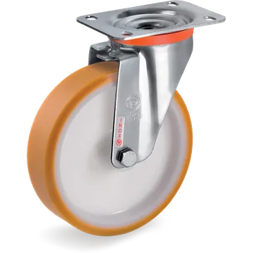 Rueda giratoria de poliuretano TR Ø80×25 mm