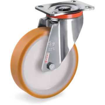 TR polyurethane swivel castor Ø150×40 mm
