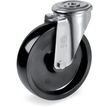 Thermosetting resin swivel castor Ø100×35 mm