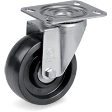 Thermosetting resin swivel castor Ø80×35 mm