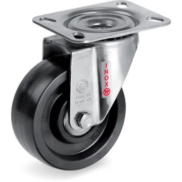 Thermosetting resin swivel castor Ø80×35 mm