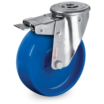 Polyamide 6 swivel castor Ø80×30 mm with brake