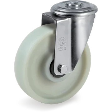 Rueda giratoria de poliamida 6 Ø100×30 mm