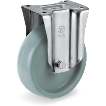 Polyamide 6 fixed castor Ø80×30 mm