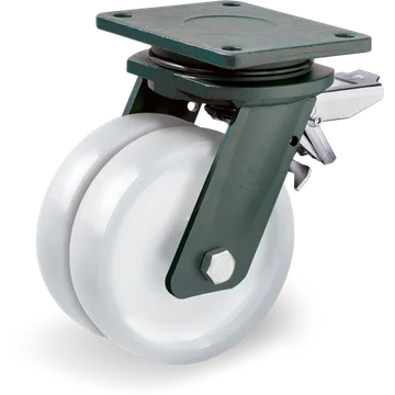 Polyamide 6 swivel castor Ø200 mm with brake