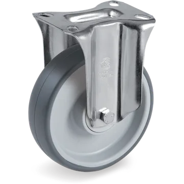 Thermoplastic rubber fixed castor Ø150×45 mm
