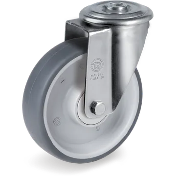 Thermoplastic rubber swivel castor Ø150×45 mm