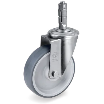 Rueda giratoria de goma termoplástica Ø100×30 mm