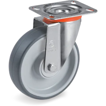 Rueda giratoria de goma termoplástica Ø160×50 mm