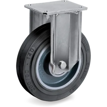 Rueda fija de goma elástica Ø250×75 mm